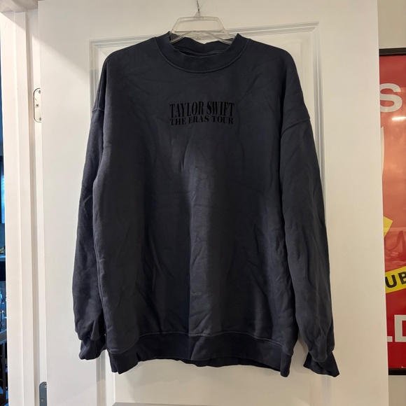 NWOT Taylor Swift Eras Tour 2024 Blue Gray Oversized Sweatshirt - Picture 3 of 8